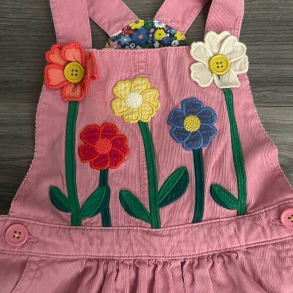 Mini Boden Pink Dress with Floral Pattern RARE - Picture 2 of 5